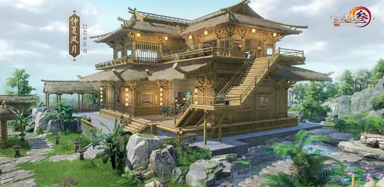 《剑网3》夏日小居蓝图大放送(图2) 仲夏风月系列蓝图展示-2240